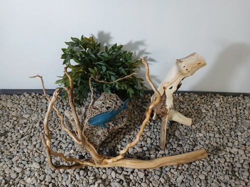 Driftwood acquario set 2 pezzi pesci e rettili decorazione acquario - Foto 4 di 10