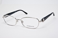 Versace MOD.1210-B-M 1000 Crystal Silver size 52/16/135 Made in Italy Eyeglasses