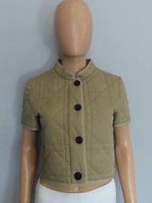 Christian Dior Beige Microcannage Short Sleeve Jacket F 38/US 6