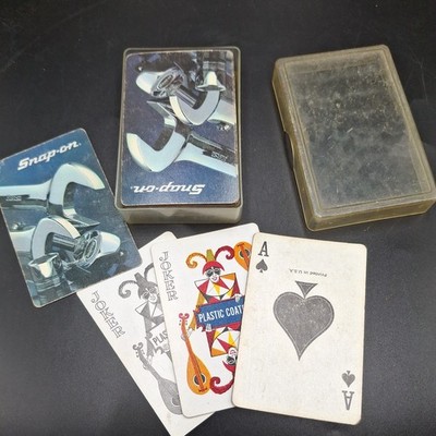 Deck of Vintage Playing Cards Advertising Snap On Tools Full Deck + 2 Jokers