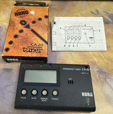 Korg Chromatic Tuner CA 20-ORIG BOX PAPER WORK-PRE OWNED AS IS