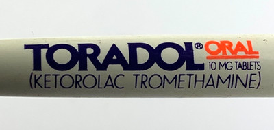 Vintage - Toradol Oral 10 MG Tablets Pharma Advertisement Pen - B11E