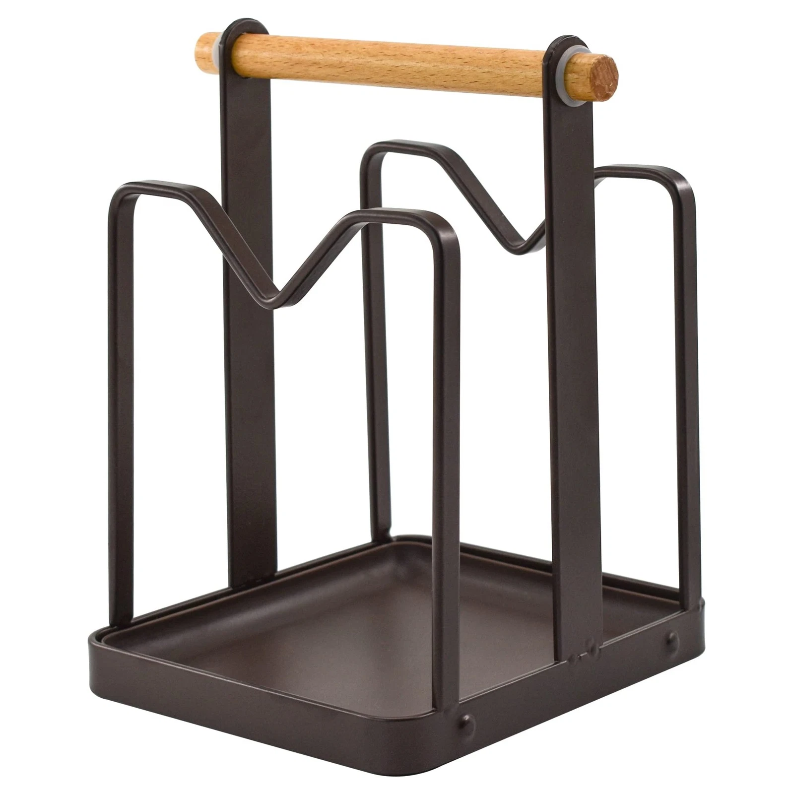 Cutting Board Organizer Metal Steel Pot Lid Holder Stand Kitchen Countertop P...