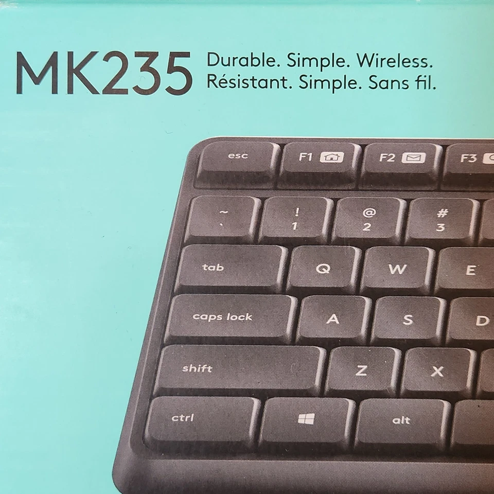 Logitech MK235 Wireless Keyboard and Mouse Combo Durable Simple Reliable sealed - Image 4 of 4