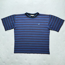 Vintage Hang Ten Striped Blue Red Tee Shirt Men’s XL Surf Skate 90s Style