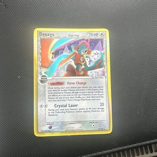 Pokémon EX Holon Phantoms Deoxys Holo Card 5/110 Rare Delta Species MP/LP