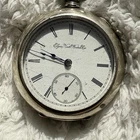 Antique 1894 Elgin Pocket Watch Grade 96 Size 18s - RUNNING - Train Case