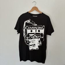 Vintage EMINEM Shirt Mens Medium Black Cassette Y2K 2012 Rap Music