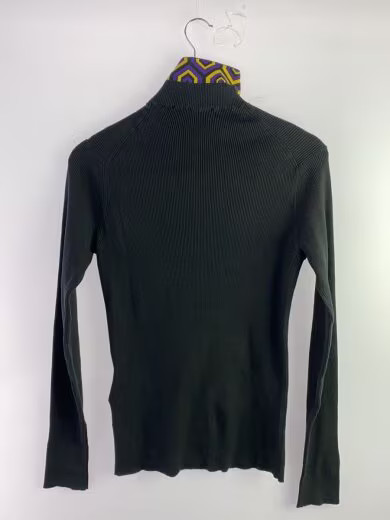 PRADA/Knit sweater (thin)/Size 48/Cotton/Black/AMA2 2022 608 thumbnail 2
