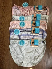 NWT SEXY! (5) Size 7 (L) Vanity Fair Illumination String Bikini Panties 18108