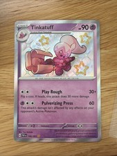 Tinkatuff Holo Card Paldean Fates Series 166/091 Pokemon TCG Card