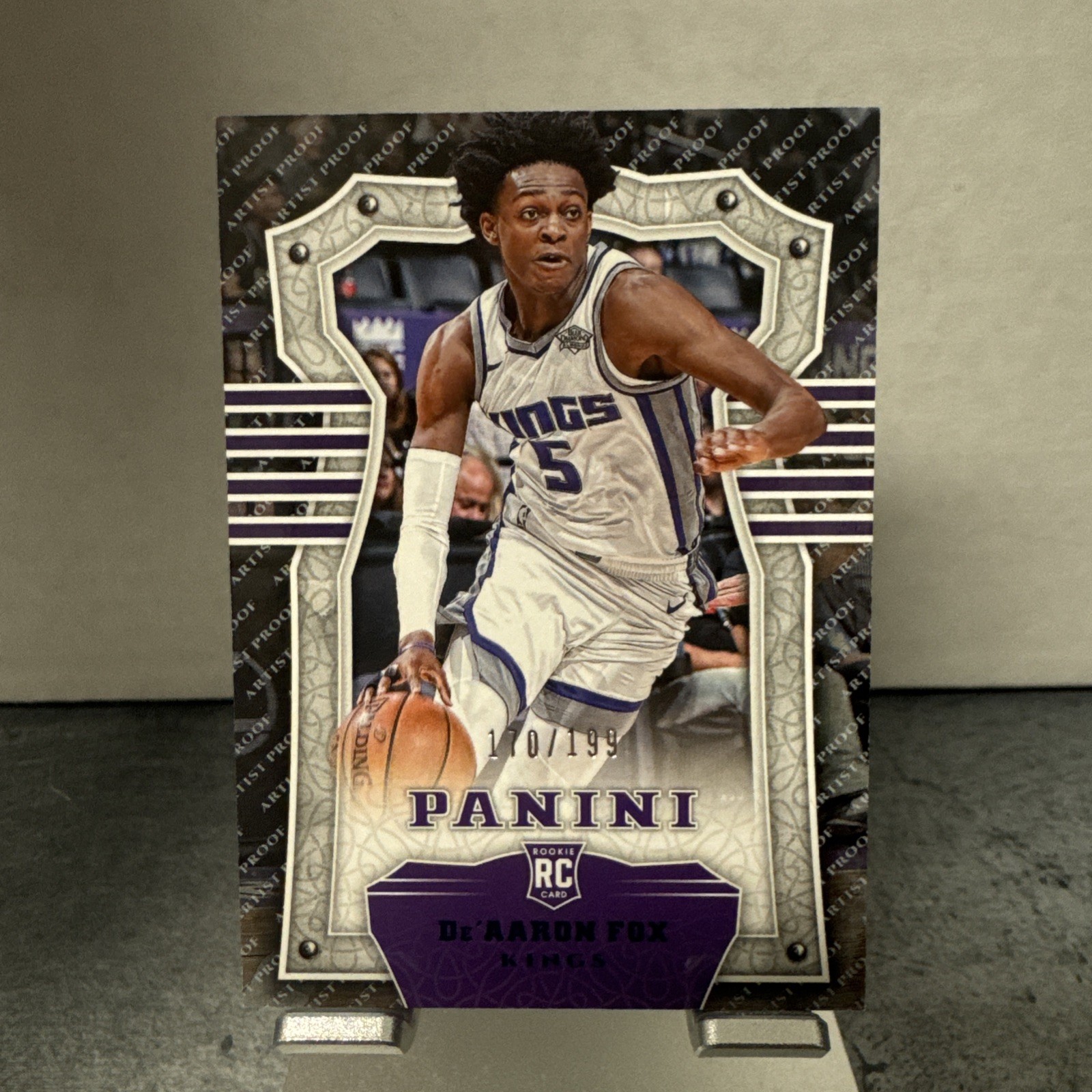 2017-18 Panini Chronicles Rookie /199 De'Aaron Fox #284 RC Sacramento Kings