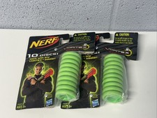  2 NERF Vortex BLASTER Refill Packs of 10 Discs - 20 Discs Total - Sealed / New