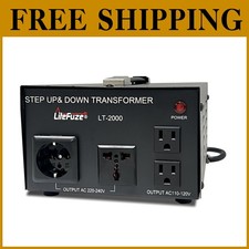 2000W Step Up/Down Voltage Converter - Universal Socket