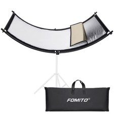 Curved Reflector - 70x25.6 inch/178x65cm Clamshell Light Reflector Arclight C...