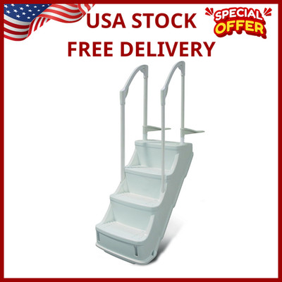 Easy Access Drop-In Step for Above Ground Pools - Safe & Sturdy