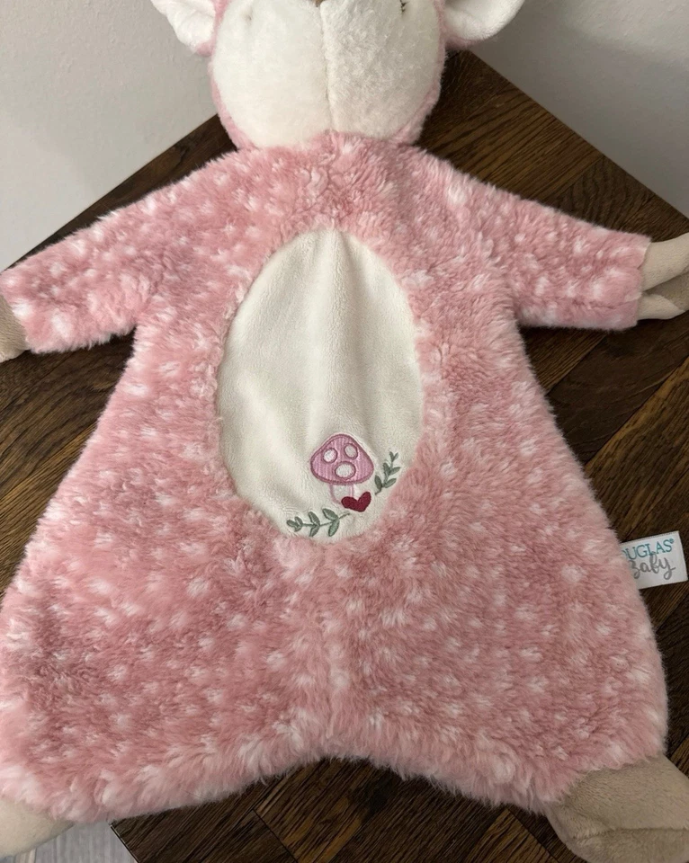 "Manta de seguridad Douglas Baby Farrah rosa cervatillo Shlumpie Lovey peluche 16""" Foto 3 de 4