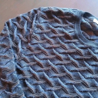 mfh knits sweater mens med 100% baby alpaca knit pullover retro grandpa