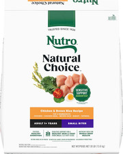 Nutro Natural Choice Adult Small Bites Chicken & Brown Rice Dry Dog Food, 30 lb 1.75 per pound