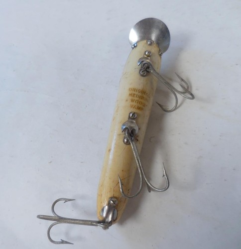 Original Heddon Wood Vamp Vintage Angelköder, 4,5" - Bild 5 von 6