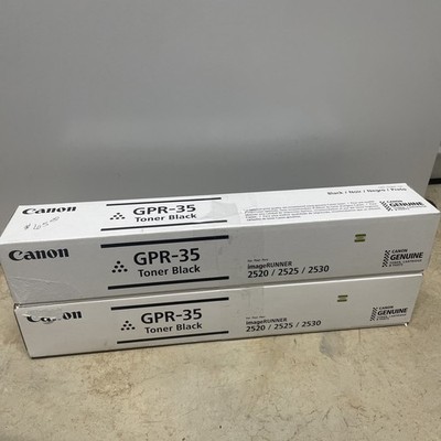 Lot of 2 Canon Genuine Black Toner Cartridge GPR-35
