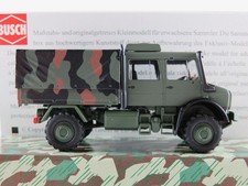 Busch 51087 MB Unimog U 5023 DoKa Pritsche/Plane (2014)"Militär" 1:87/H0 NEU/OVP