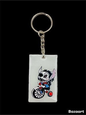 Saw Billy Doll X Stitch Inspired Keychain Handmade Halloween Scary Cute Horror