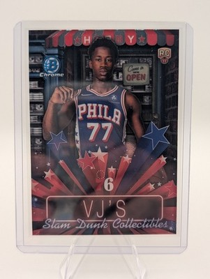 B Chrome VJ'S Slam Dunk Collectibles Rookie Chrome #6 76ers Basketball