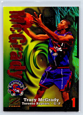 1997-98 Skybox Z-Force Tracy McGrady Rookie Card RC #172 - Toronto Raptors. rookie card picture