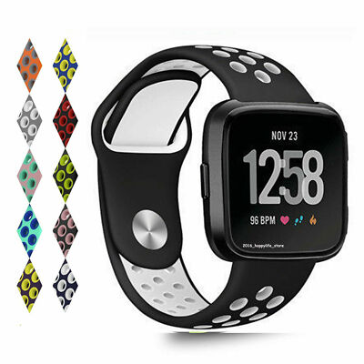 For Fitbit Versa 1/Lite Wrist band Breathable Sport Silicone Strap Watch  Bands