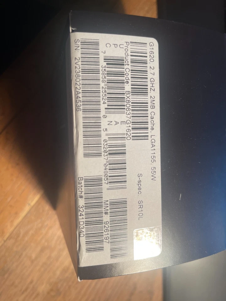 Intel Celeron Processor G1620 LGA 1155 2M Cache,2.70GHz NEW RETAIL BOX - Image 2 of 2