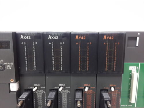MITSUBISHI MELSEC PLC A3A CPU A61P POWER AX42[2] AY42[2] | eBay