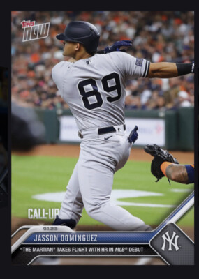 2023 TOPPS NOW 9/1- HR In MLB Debut RC-JASSON DOMINGUEZ (Topps Bunt Digital card