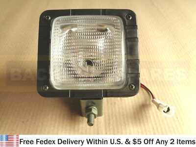 #ad JCB PARTS REAR WORKING LIGHT 12V WITH BULB amp; CONNECTOR PART NO. 700 38800 $34.95
