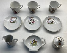 Kinder Gedeck Kinderservice Keramik Porzellan 50er 60er Set Tee Kaffee 10 Teile