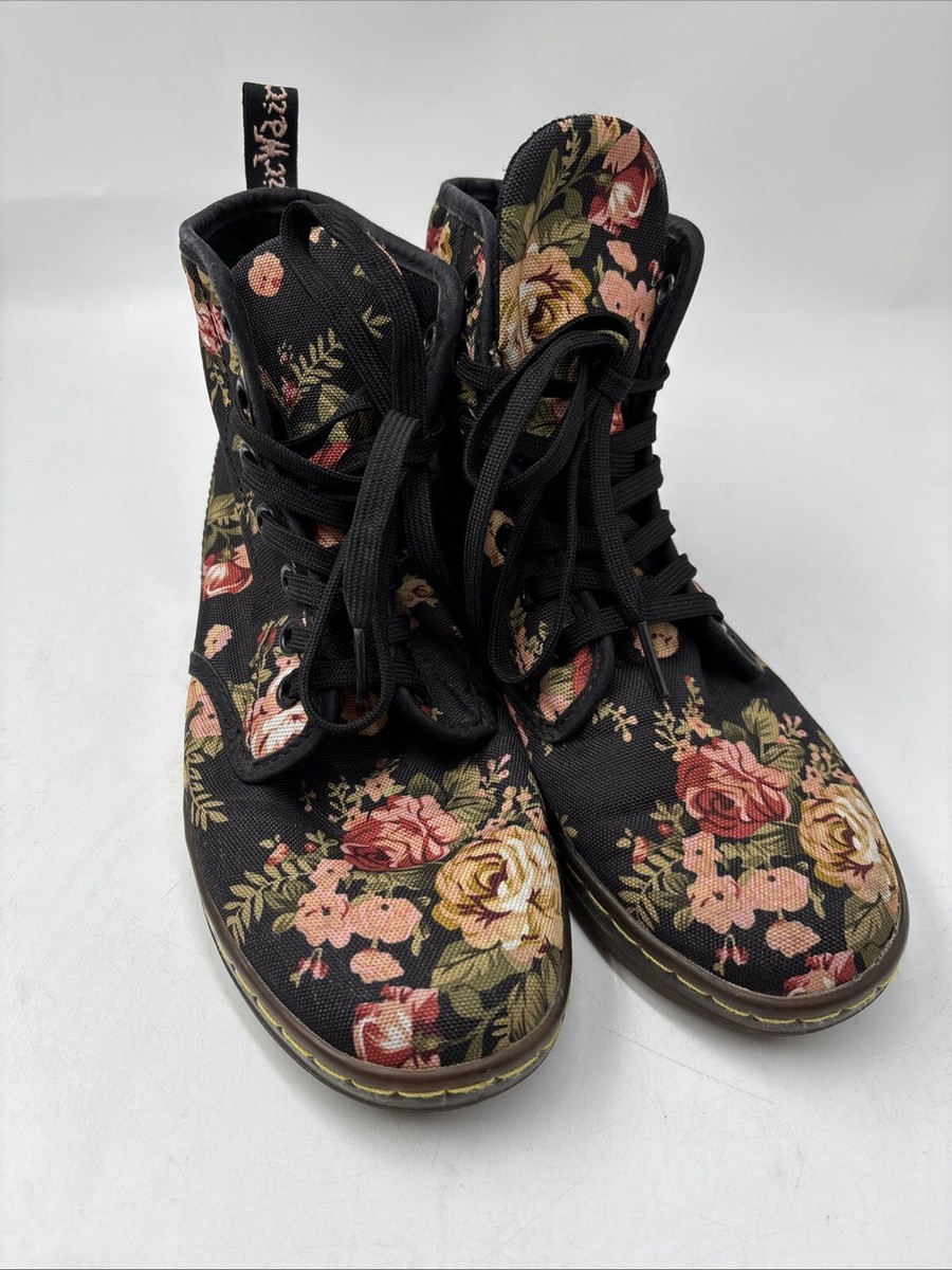 Shoreditch Dr Martens Floral Canvas Doc Martens Shoreditch Floral
