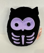 Squishmallows Halloween Holly The Owl Skeleton 8  Plush Stuffed Animal Toy