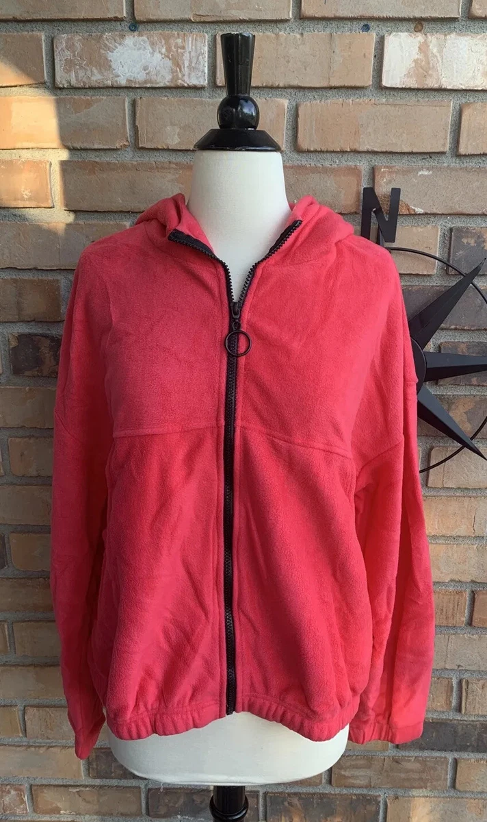 No Boundaries Juniors Fleece Zip Up Hoodie Size XXXL 21 Pink