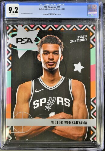 Victor Wembanyama October 2023 PSA Magazine #22! San Antonio Spurs 