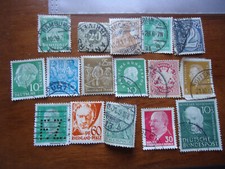 lot divers de 16 timbres Allemands-Empire et Reich -colonies-oblitérés