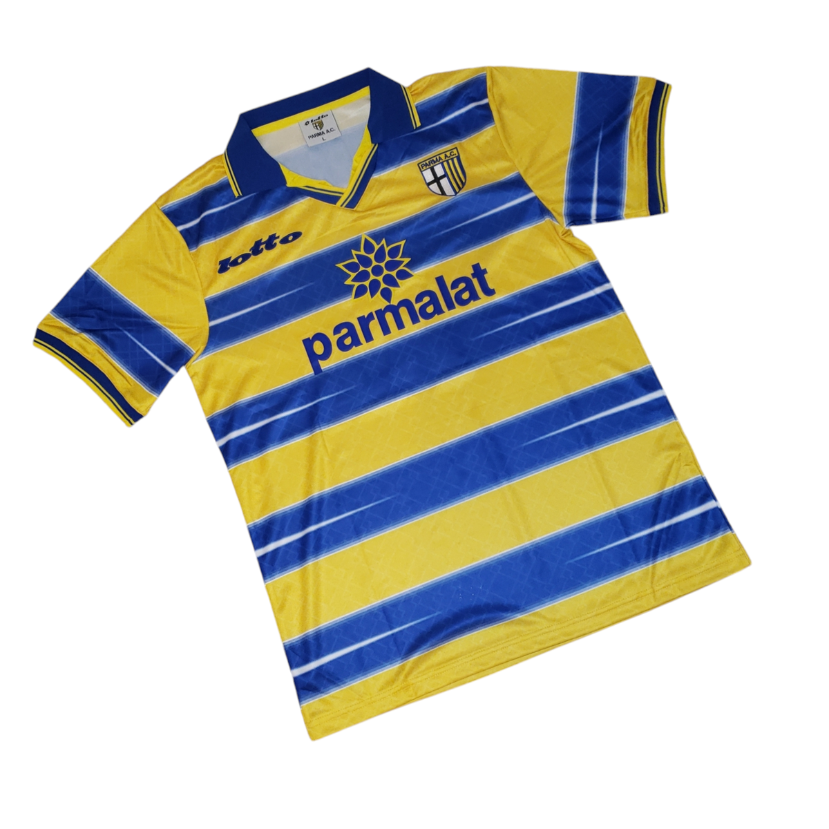 Original Authentique Lotto Parma Calcio 1998/1999 Extérieur Chemise