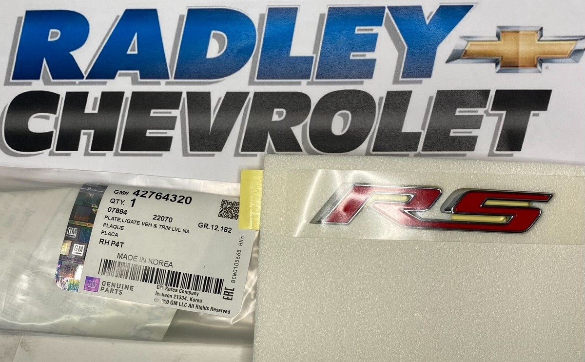 NEW GM OEM 21-22 TRAILBLAZER LIFT GATE EXTERIOR TRIM- NAMEPLATE