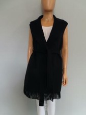 Nwt Christian Dior Black Virgin Wool Sleeveless Sweater Vest F 40/us 8 $4,000