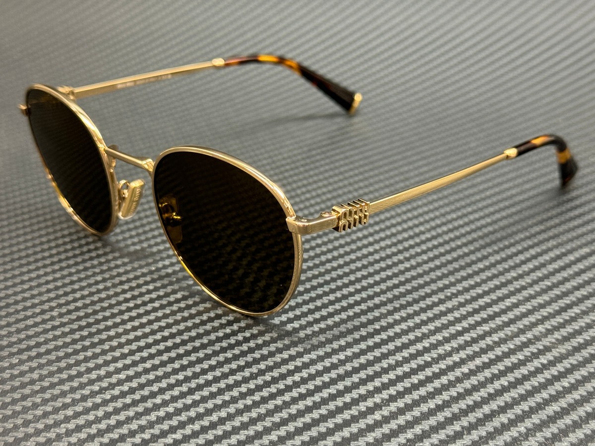 ✨希少美品✨ miumiu gold sunglasses y2k bronze Sunglasses miumiu New unused, no stains, no wear | Depop