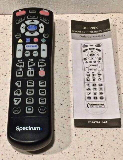 Spectrum Remotes Instructions : Spectrum URC1160 Remote Control