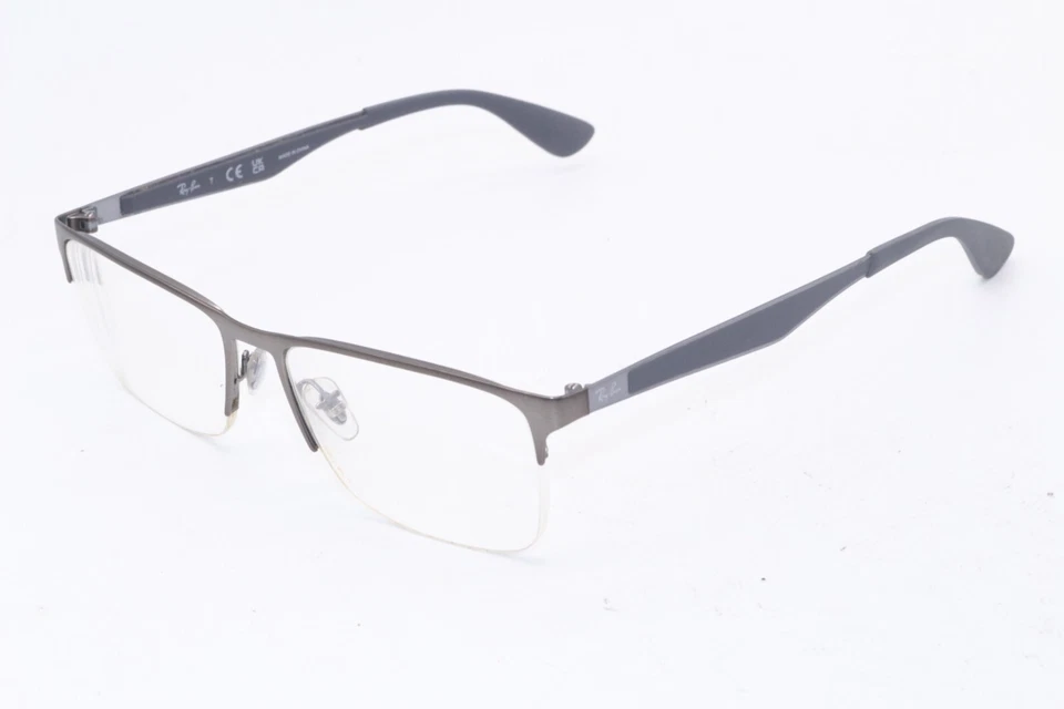 NUEVAS GAFAS RAY-BAN RB 6335 2855 GRIS METAL MONTURAS AUTÉNTICAS 56-17 Foto 2 de 4