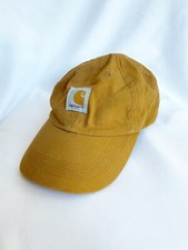 CARHARTT Child's Size Adjustable Baseball Hat Cap Tan / Brown Cotton Canvas