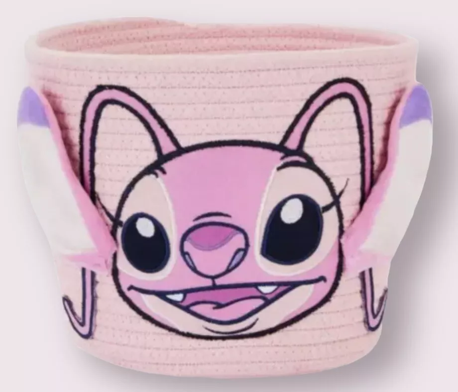 Disney Lilo Stitch Angel Cotton Rope Basket Primark New With