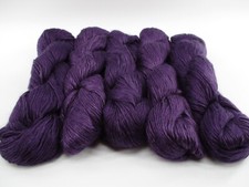 5 Lot - Knit Picks Diadem Fingering Yarn Skein 100Gr 329Yds AMETHYST SOLID