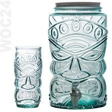 Trinkgläser Cocktail Longdrink Saft Getränke Spender Glas Gläser recycling Tiki